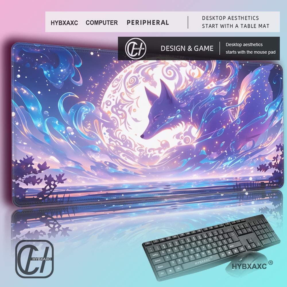 Gaming Accessories Pink - HYBXAXC Mouse Pad Anime Fox Gamer