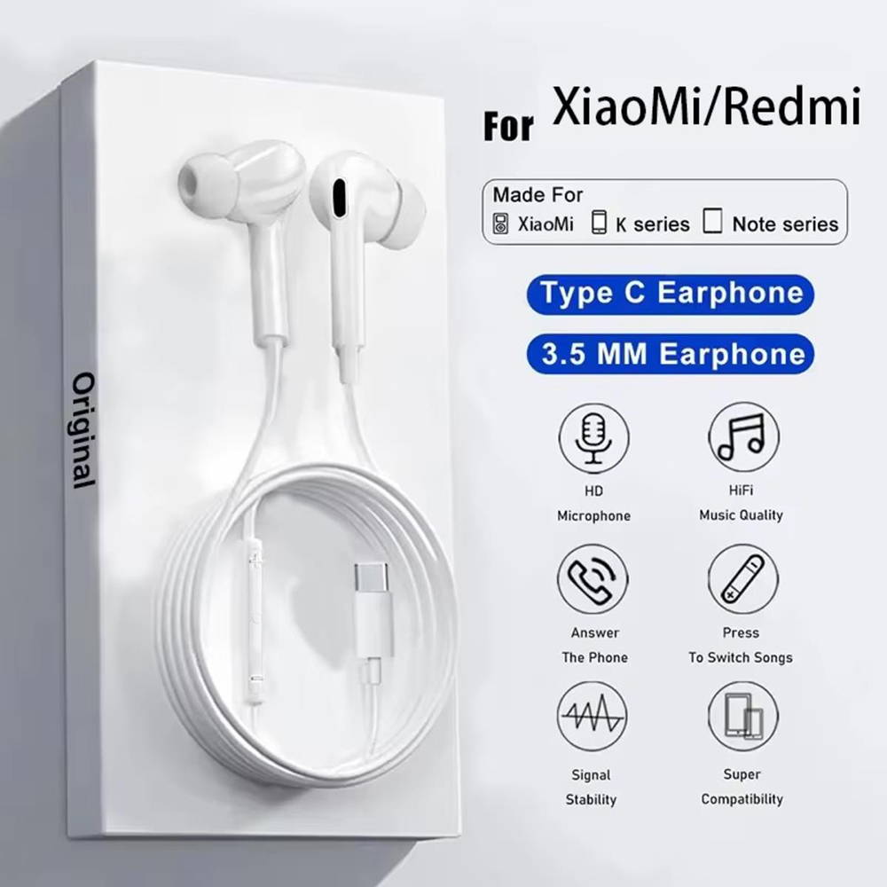 Xiaomi Gaming Accessories - Orijinal Tip C Kablolu Kulakiçi Kulaklıklar