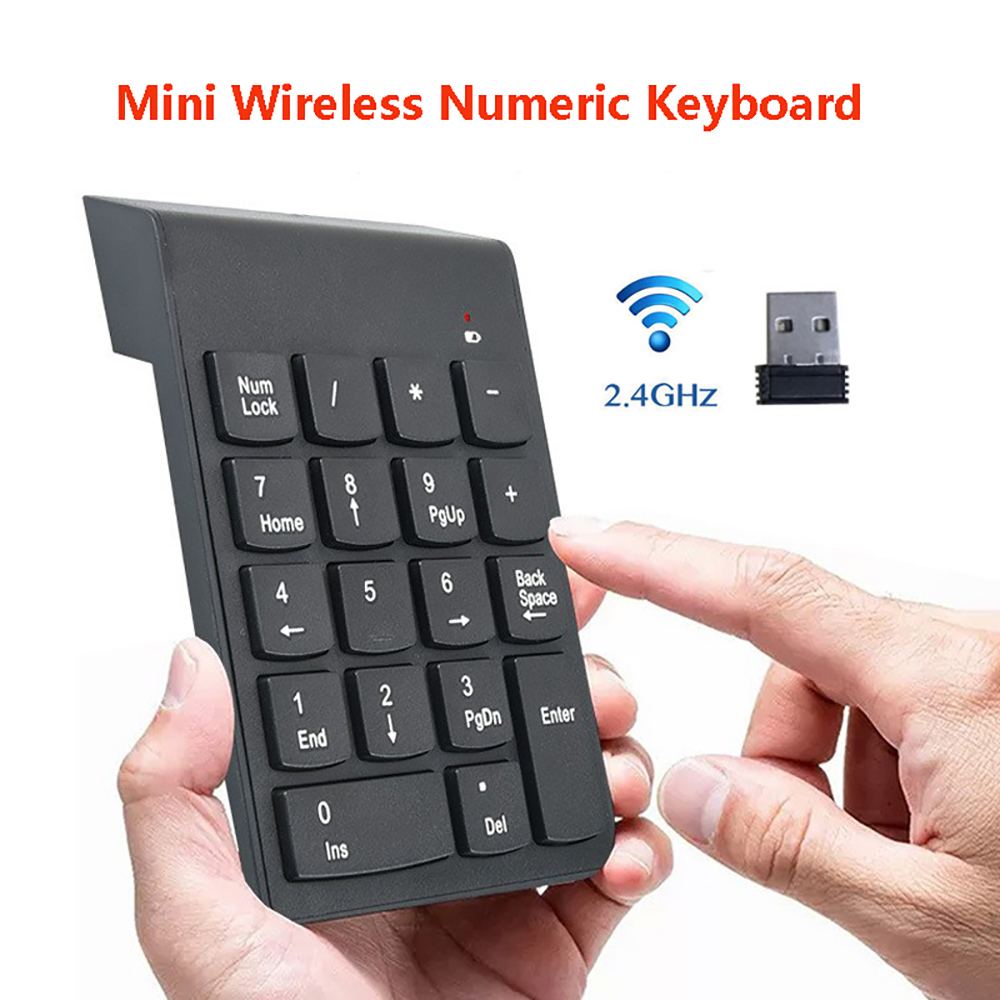 Keyboard Numpad Separate - Mini Kablosuz Sayısal Klavye 2.4 GHz