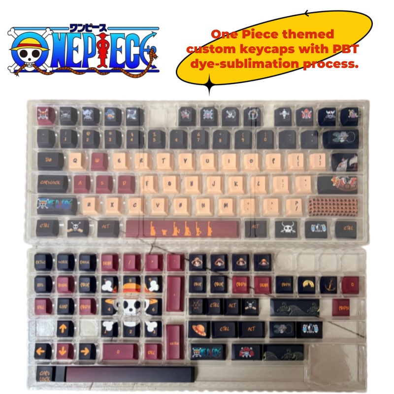 Gaming Accessories - One Piece anime karakter temalı PBT
