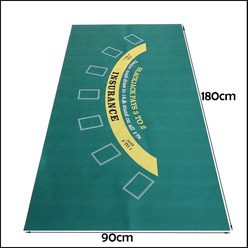 Gaming Accessories - 180x90 cm Poker Masa Örtüsü Dokunmamış