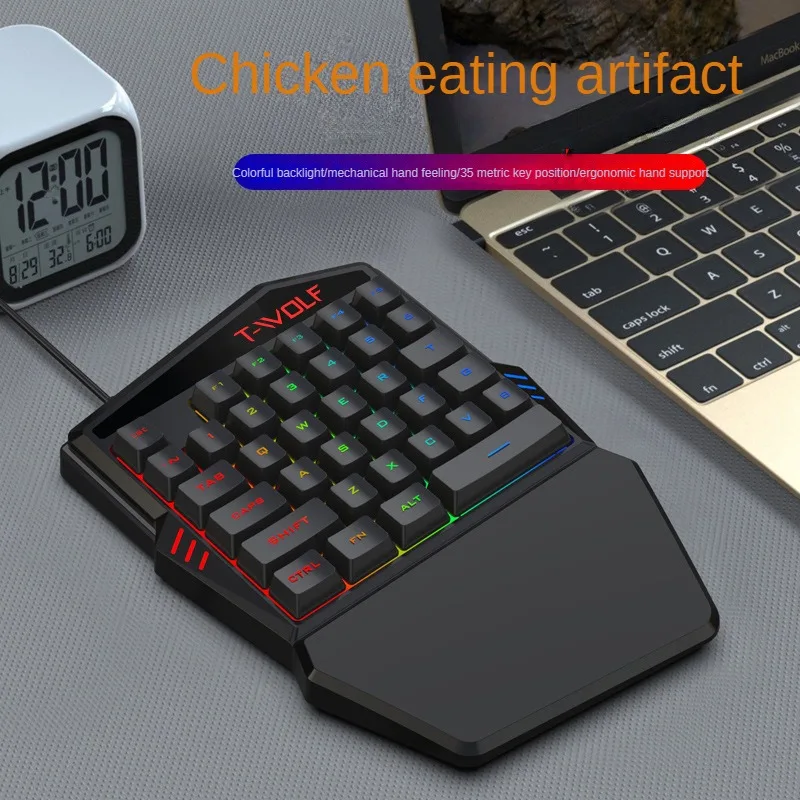 T-WOLF TF900 tek elle klavye t - Gaming Accessories For Your Phone incelemesi ve fiyatı
