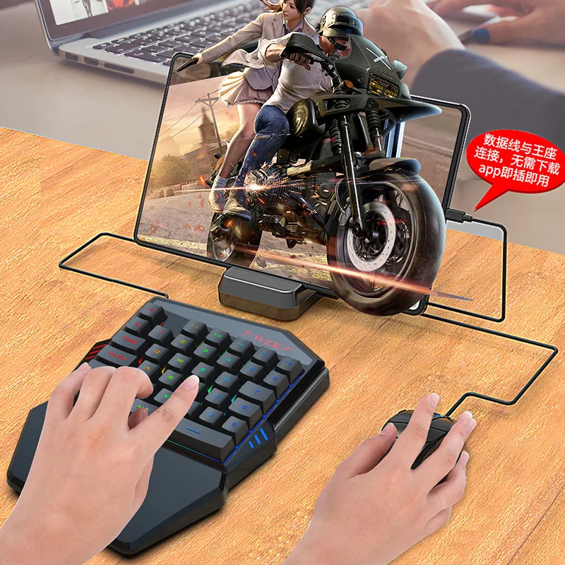 T-WOLF TF900 tek elle klavye t - Gaming Accessories For Your Phone incelemesi ve fiyatı