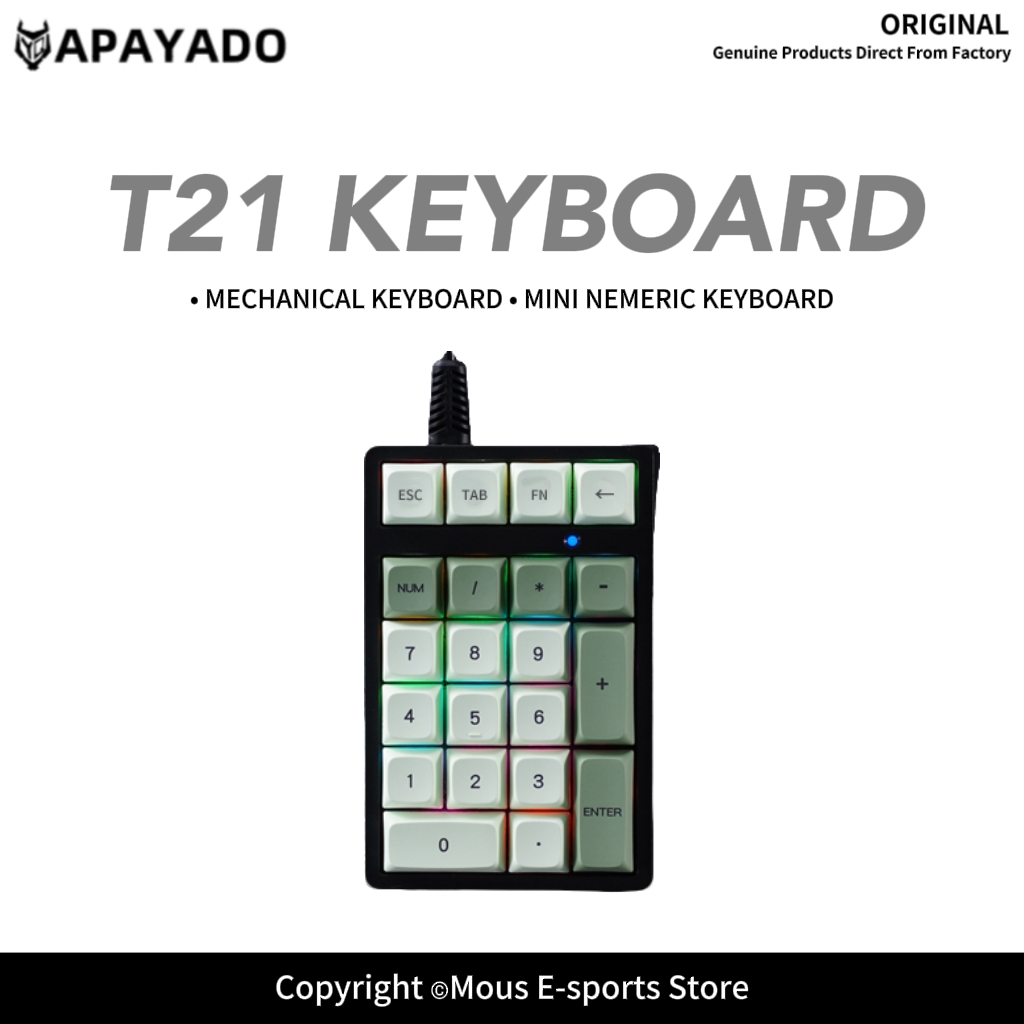 T21 APAYADO Kablolu Sayısal Tu - Keyboard Numpad Separate incelemesi ve fiyatı