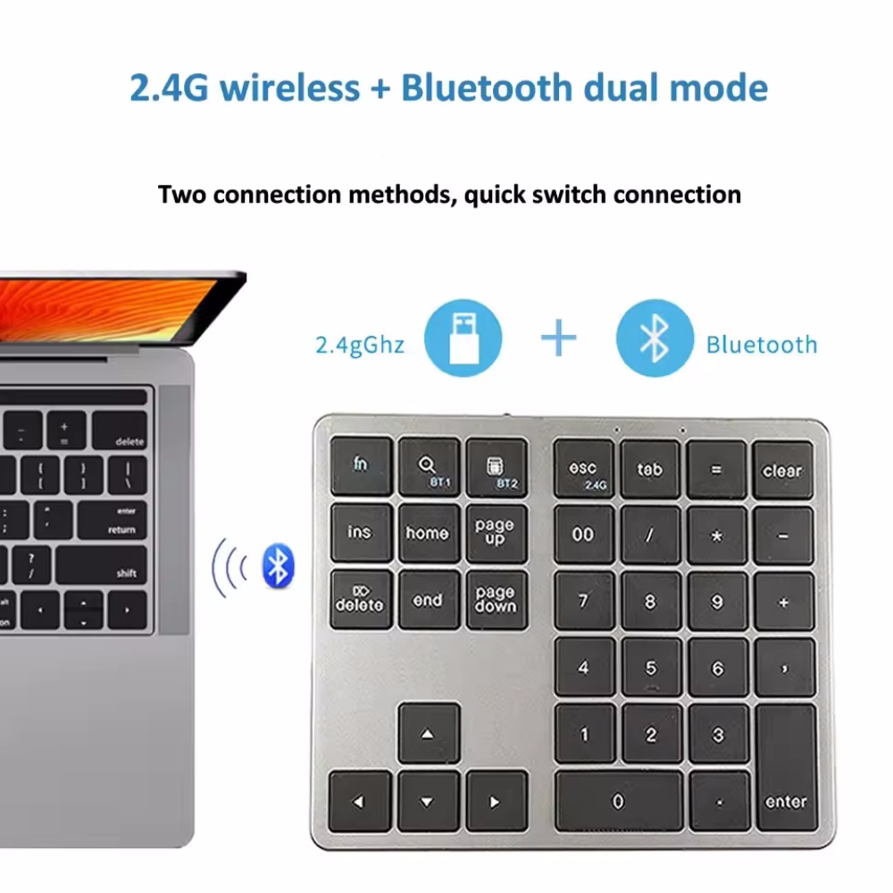 2.4Ghz Kablosuz + Bluetooth Sa - Keyboard Numpad Separate incelemesi ve fiyatı