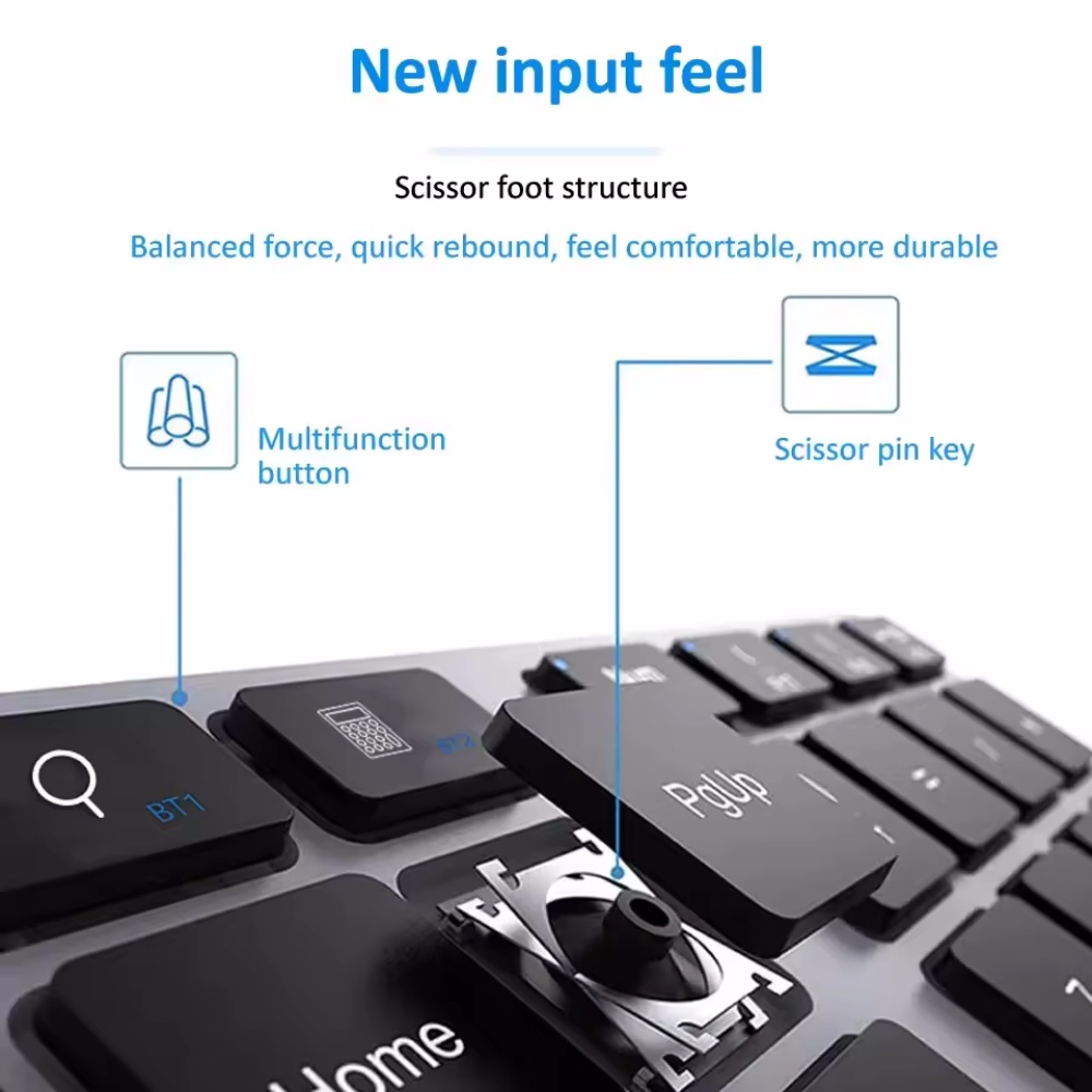 2.4Ghz Kablosuz + Bluetooth Sa - Keyboard Numpad Separate incelemesi ve fiyatı